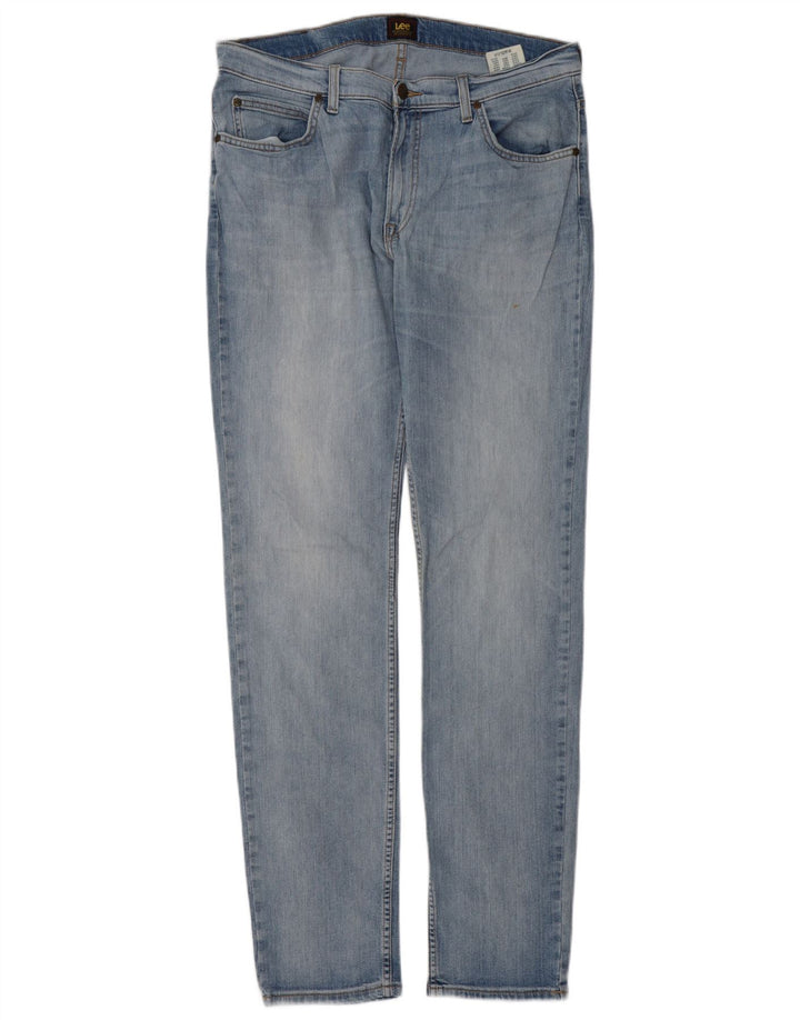 Lee Herren Rider Slim Jeans W34 L34 Blaue Baumwolle