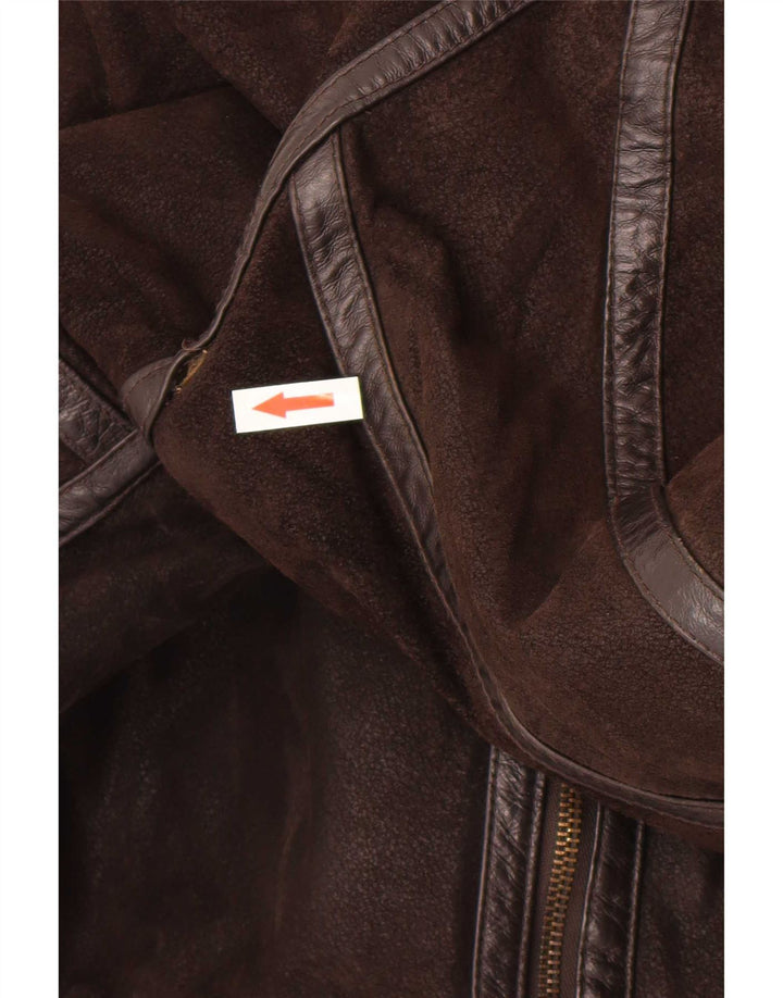 Conbipel Herren Sherpa Lederjacke UK 40 Large Braun