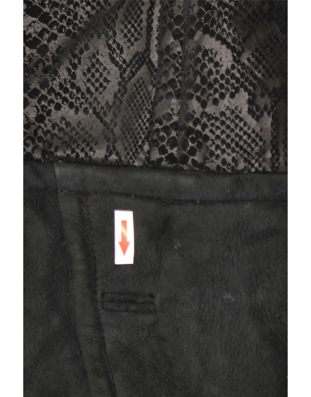 Conbipel Damen Übergroße Wildlederjacke IT 40 Small Black Animal Print