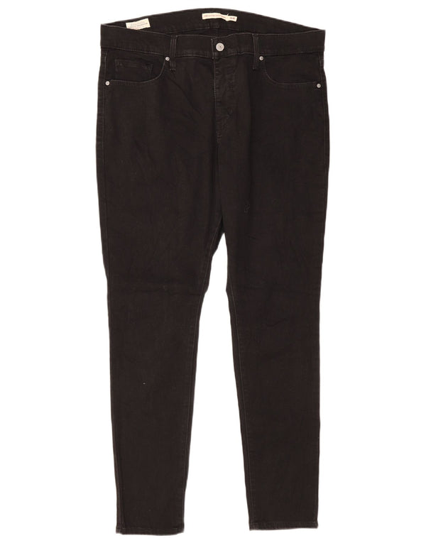 Levi's Damen 310 High Waist Shaping Skinny Jeans US 16 2XL W34 L30 Schwarz