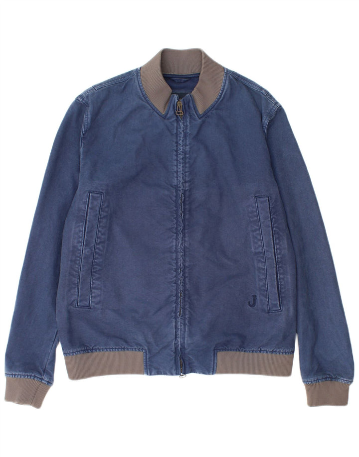 Jeckerson Herren Jeansjacke UK 40 Große marineblaue Baumwolle