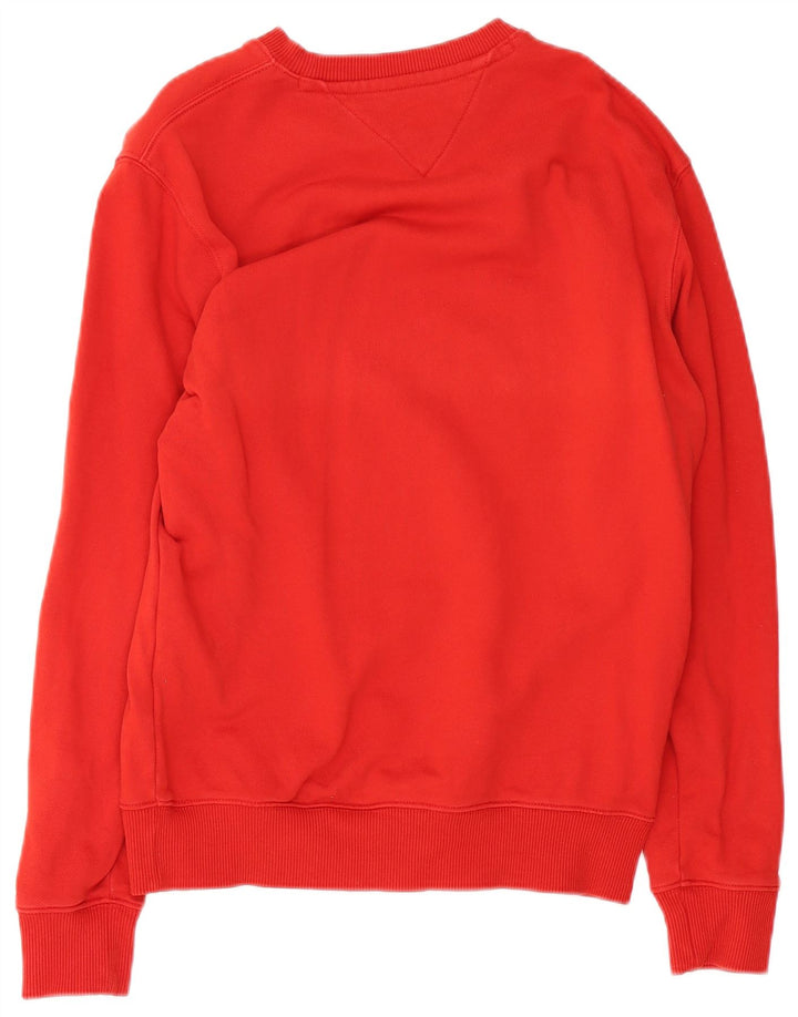 Tommy Hilfiger Herren-Sweatshirt mit Grafik, Größe S, Rot, Baumwolle