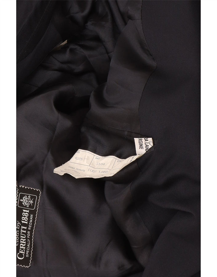 Cerruti 1881 Zweireihiger Herren-Blazer aus mittelblauer Wolle
