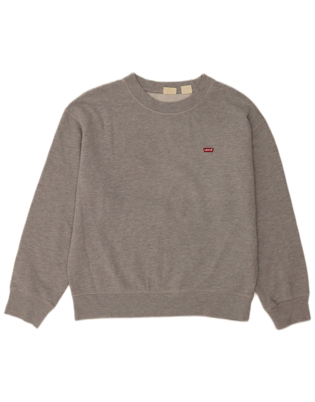 Levi's Herren-Sweatshirt-Pullover aus mittelgrauer Baumwolle