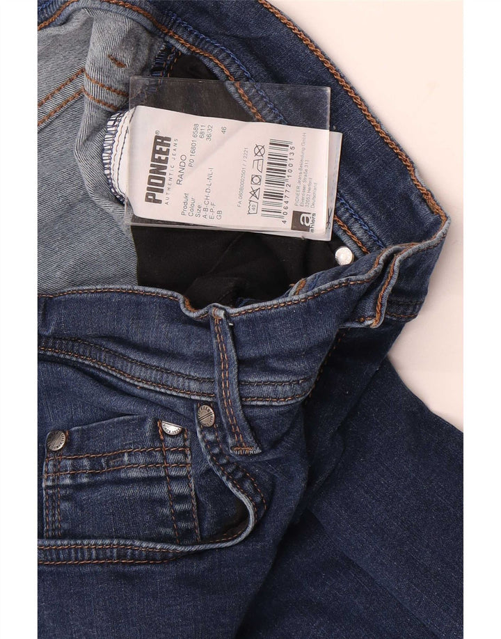 Pioneer Herren Slim Jeans W36 L32 Blaue Baumwolle