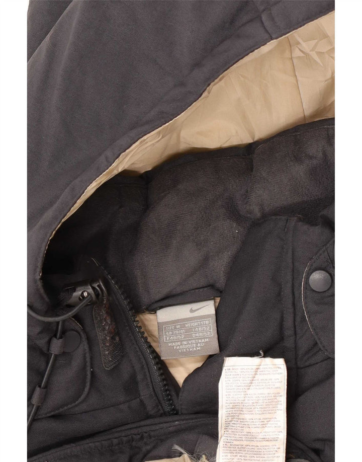 Nike Herren-Jacke mit Kapuze, gepolstert, UK 39/41, mittelgraues Nylon