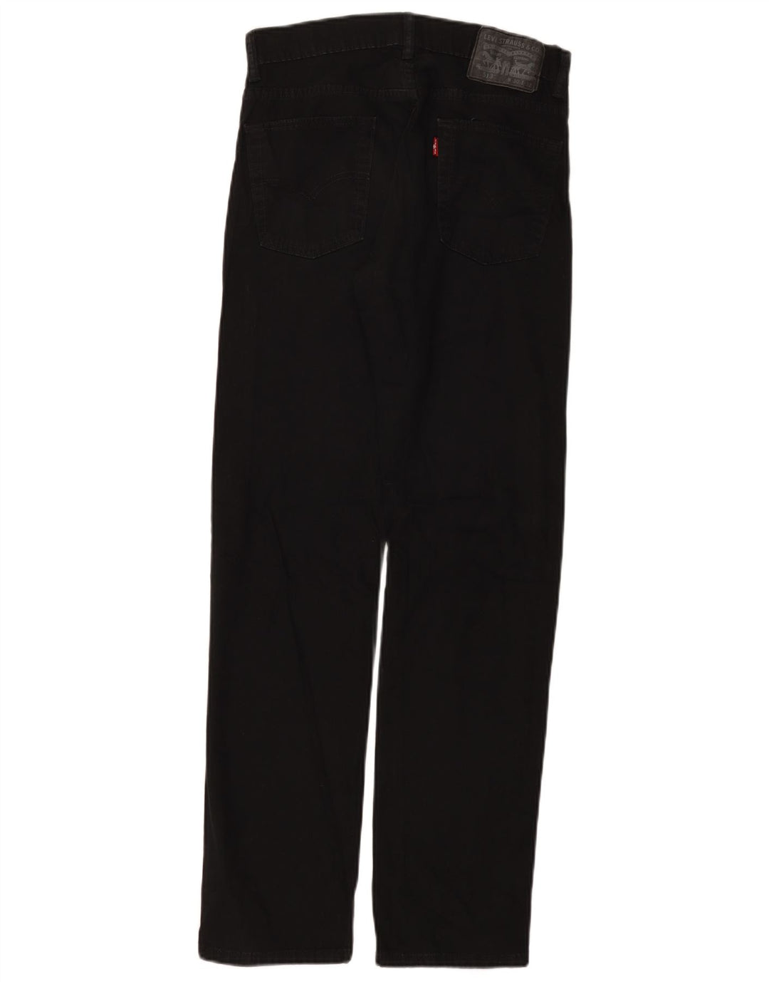 Levi's Damen 513 Slim Straight Jeans W30 L32 Schwarze Baumwolle