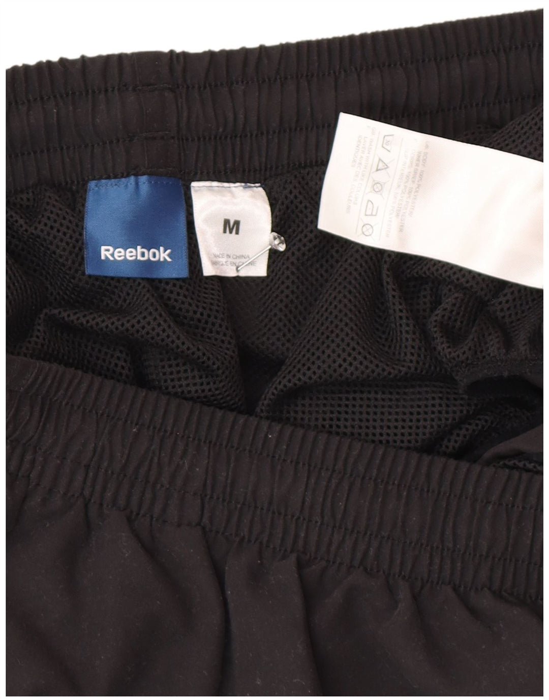 Reebok Herren Badeshorts Medium Schwarz Polyester