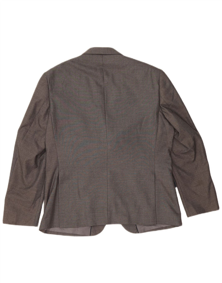 Marks & Spencer Herren-Blazer mit 2 Knöpfen, Gr. 42, Größe L, Grau, Polyester