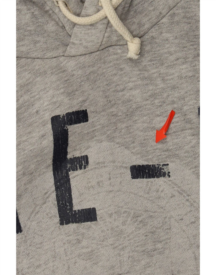 American Eagle Herren-Kapuzenpullover mit Grafik, mittelgraue Baumwolle