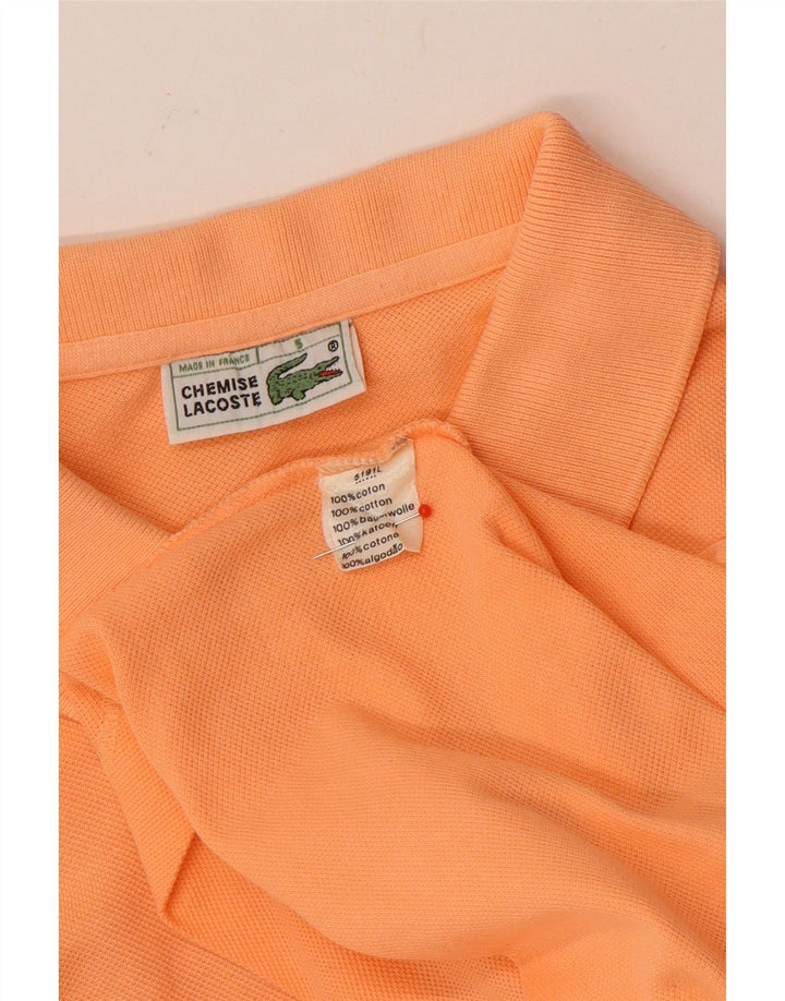 Lacoste Herren-Poloshirt, Größe 5, große orangefarbene Baumwolle