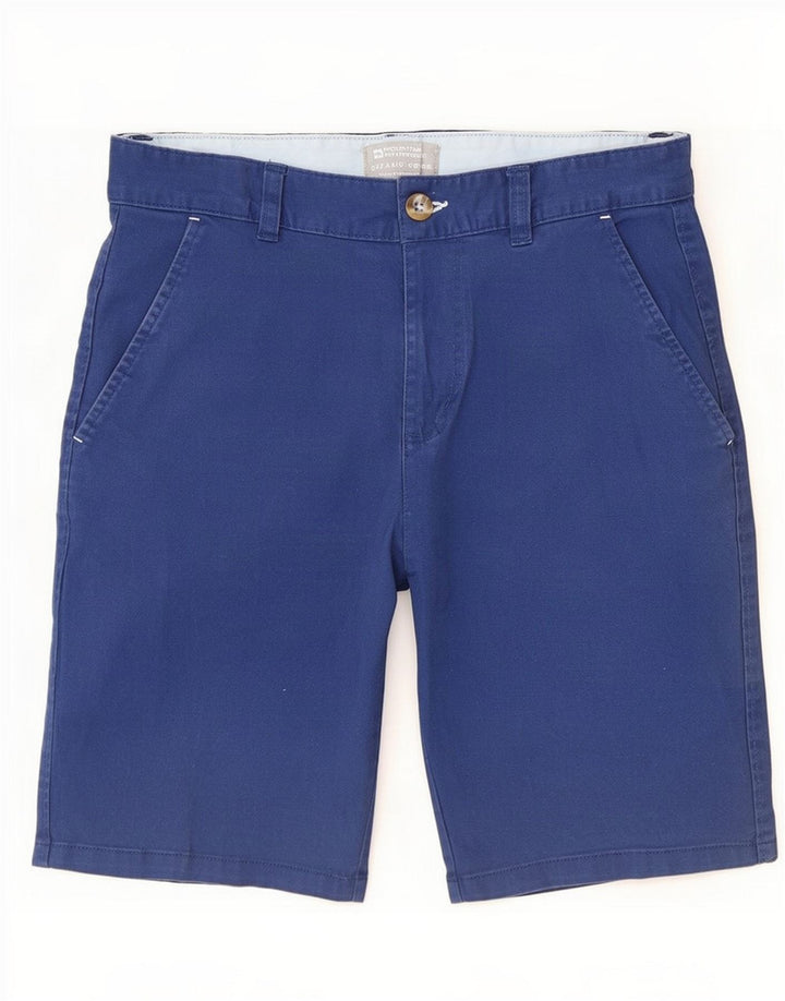Mountain Warehouse Herren-Chinoshorts, Mittel W32, blaue Baumwolle