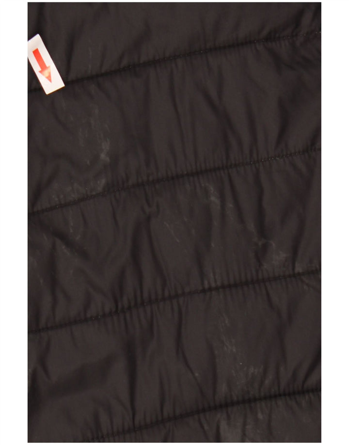 Kappa Herren-Jacke mit Kapuze, gepolstert, UK 44, 2XL, Schwarz, Polyamid