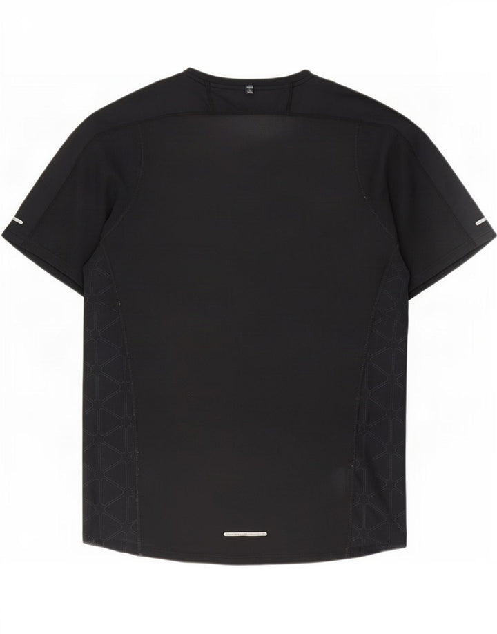 Nike Herren Dri Fit T-Shirt Top Medium Schwarz Polyester