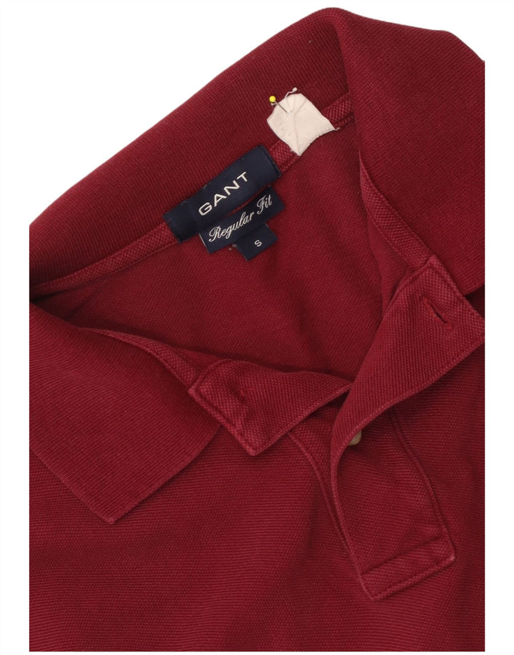 Gant Herren-Poloshirt mit normaler Passform, Größe S, rot, Baumwolle