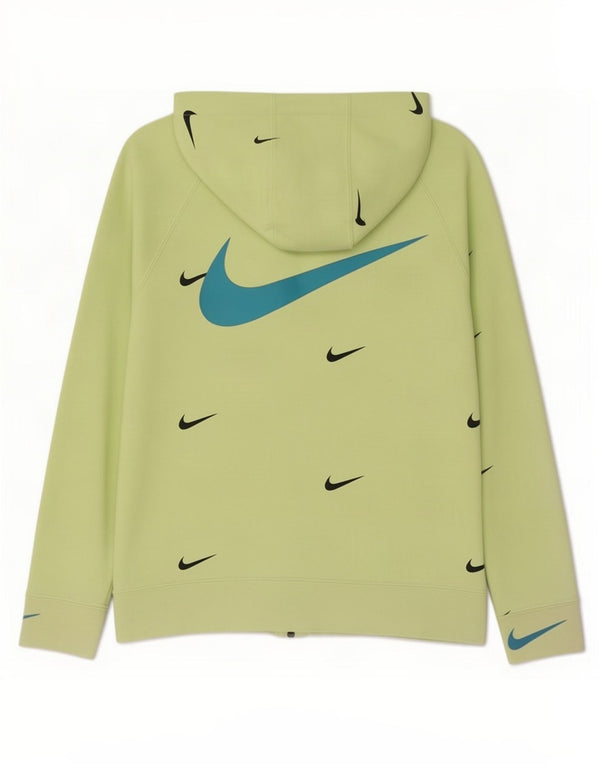 Nike Mädchen Graphic Standard Fit Kapuzenpullover mit Reißverschluss, 12–13 Jahre, Größe L, Grün