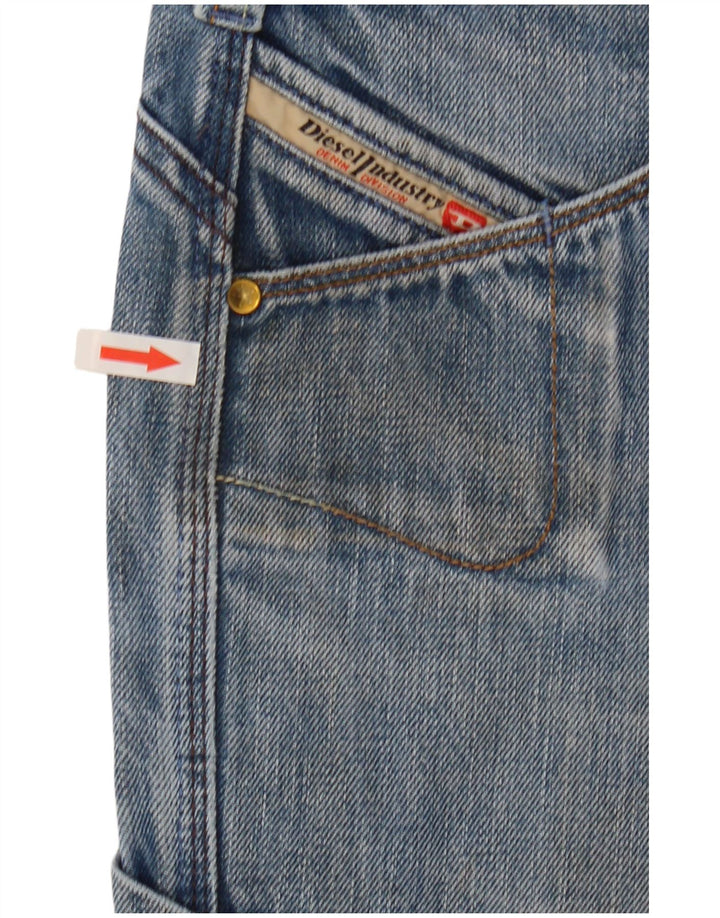 Diesel Damen Cargo Loose Jeans W30 L30 Blaue Baumwolle