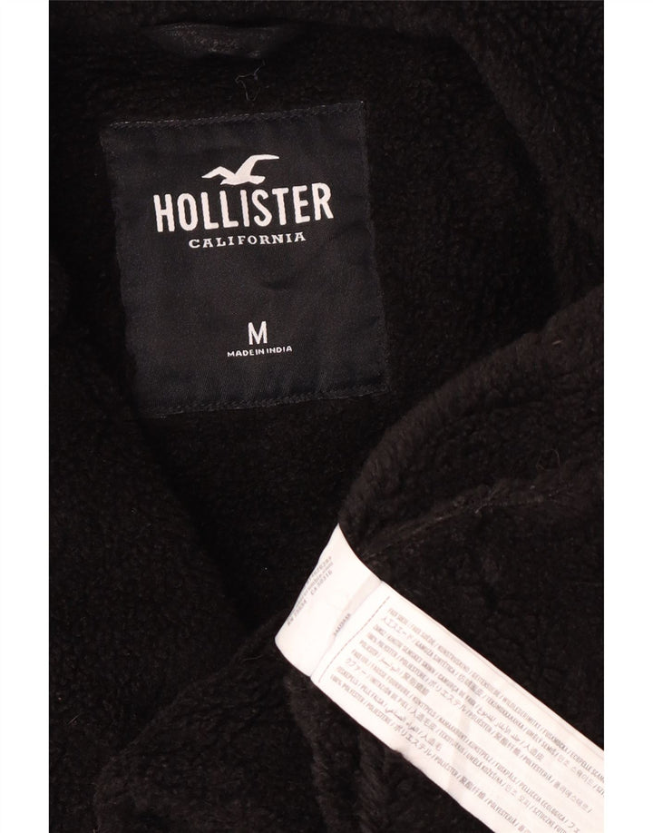 Hollister Sherpa-Mantel für Damen, UK 14, mittelschwarz, Polyester