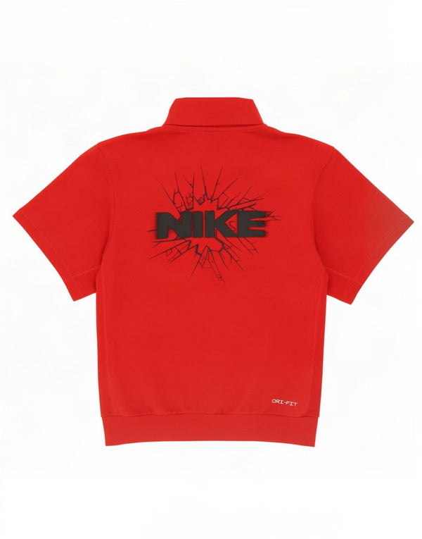 Nike Herren Dri Fit Graphic Kurzarm-Sweatshirt, Pullover, Größe S, Rot, Baumwolle