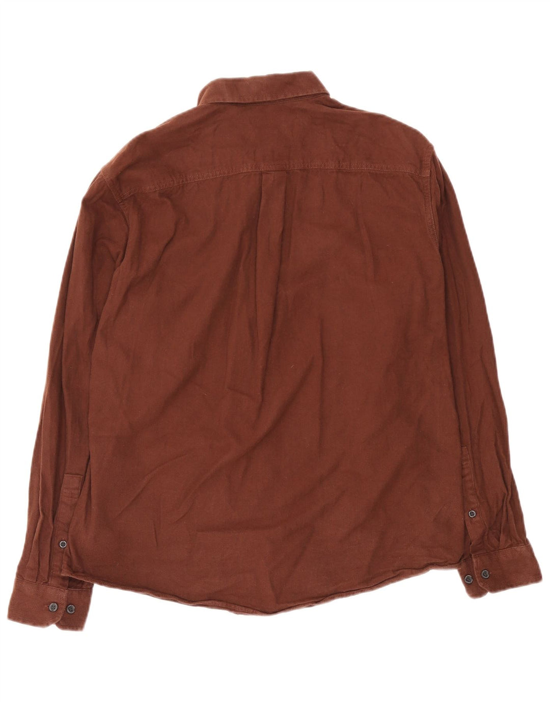 Eddie Bauer Herren-Flanellhemd mit klassischer Passform, Größe L, Braun