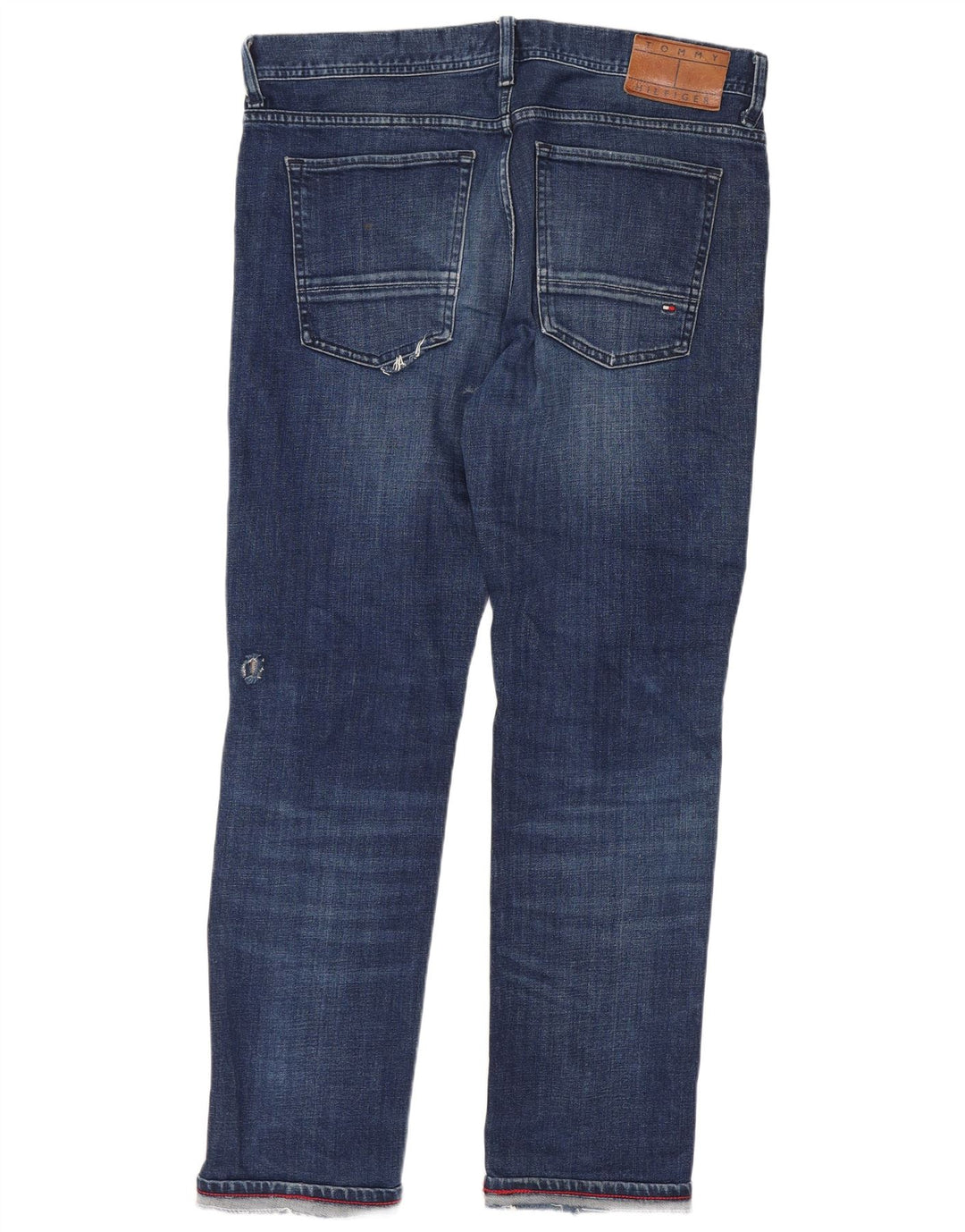 Tommy Hilfiger Damen Bleecker Slim Jeans W13 L28 Blaue Baumwolle