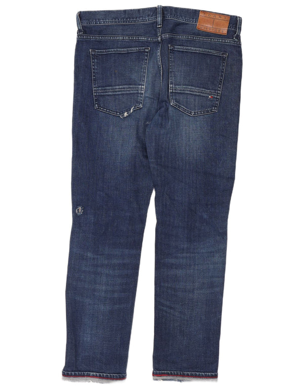 Tommy Hilfiger Damen Bleecker Slim Jeans W13 L28 Blaue Baumwolle