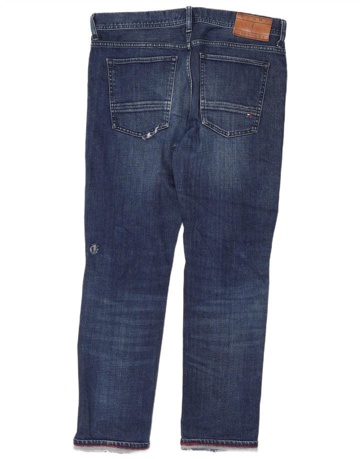 Tommy Hilfiger Damen Bleecker Slim Jeans W13 L28 Blaue Baumwolle