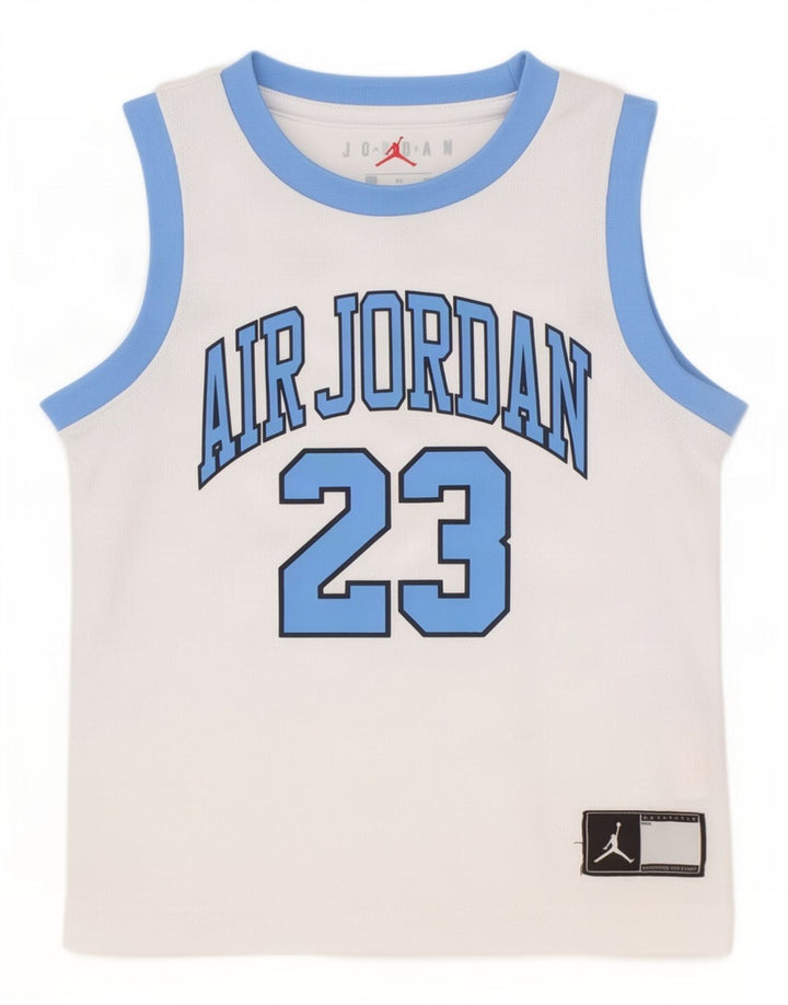 Jordan Jungen-Top mit Grafik, 2–3 Jahre, weißes Polyester