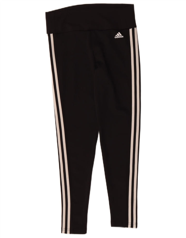 Adidas Damen Aeroready Leggings UK 12/14 Medium Schwarz Polyester