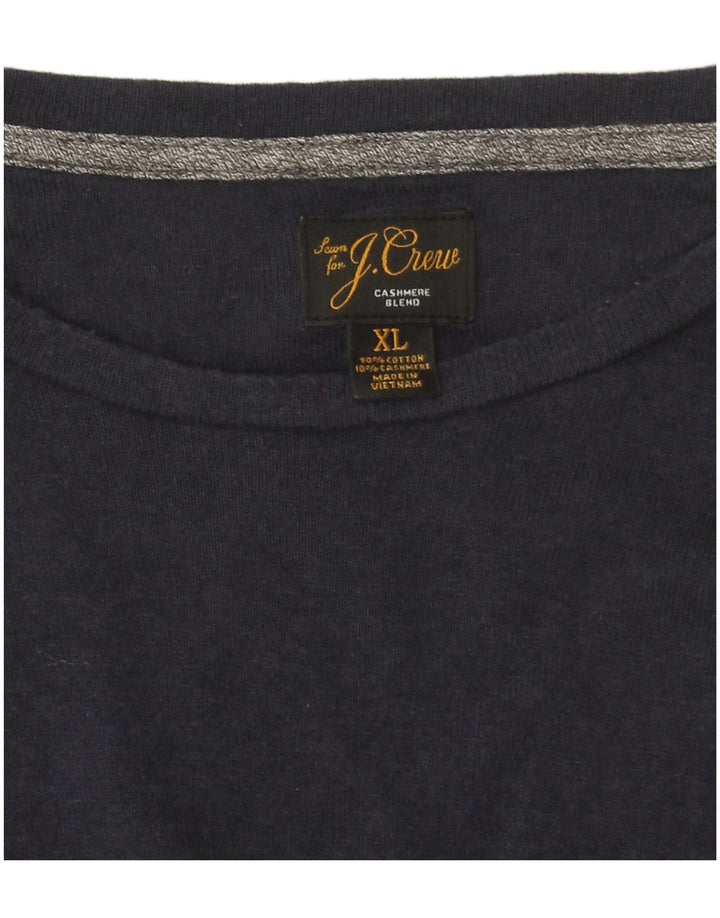 J. Crew Herren-Top, langärmelig, XL, Marineblau, Baumwolle