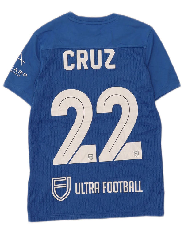 Nike Dri Fit Grafik-T-Shirt für Jungen, 8–9 Jahre, Größe S, blau, Polyester