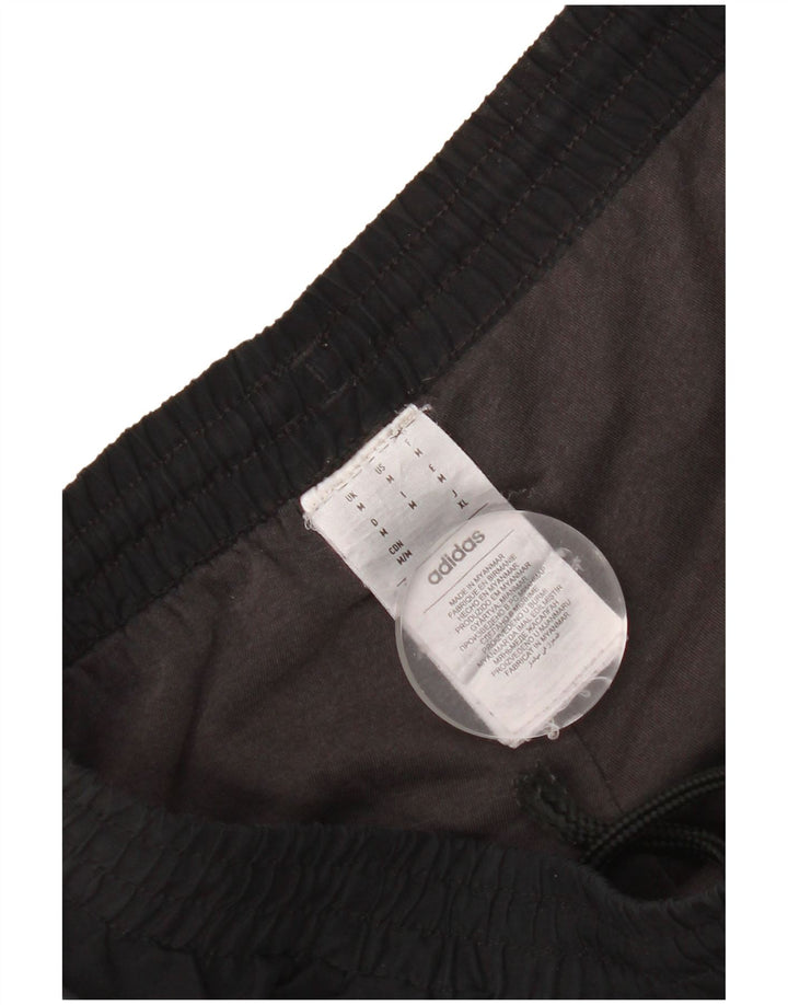 Adidas Herren-Trainingshose, Jogginghose, Mittelschwarz, Farbblock-Polyester