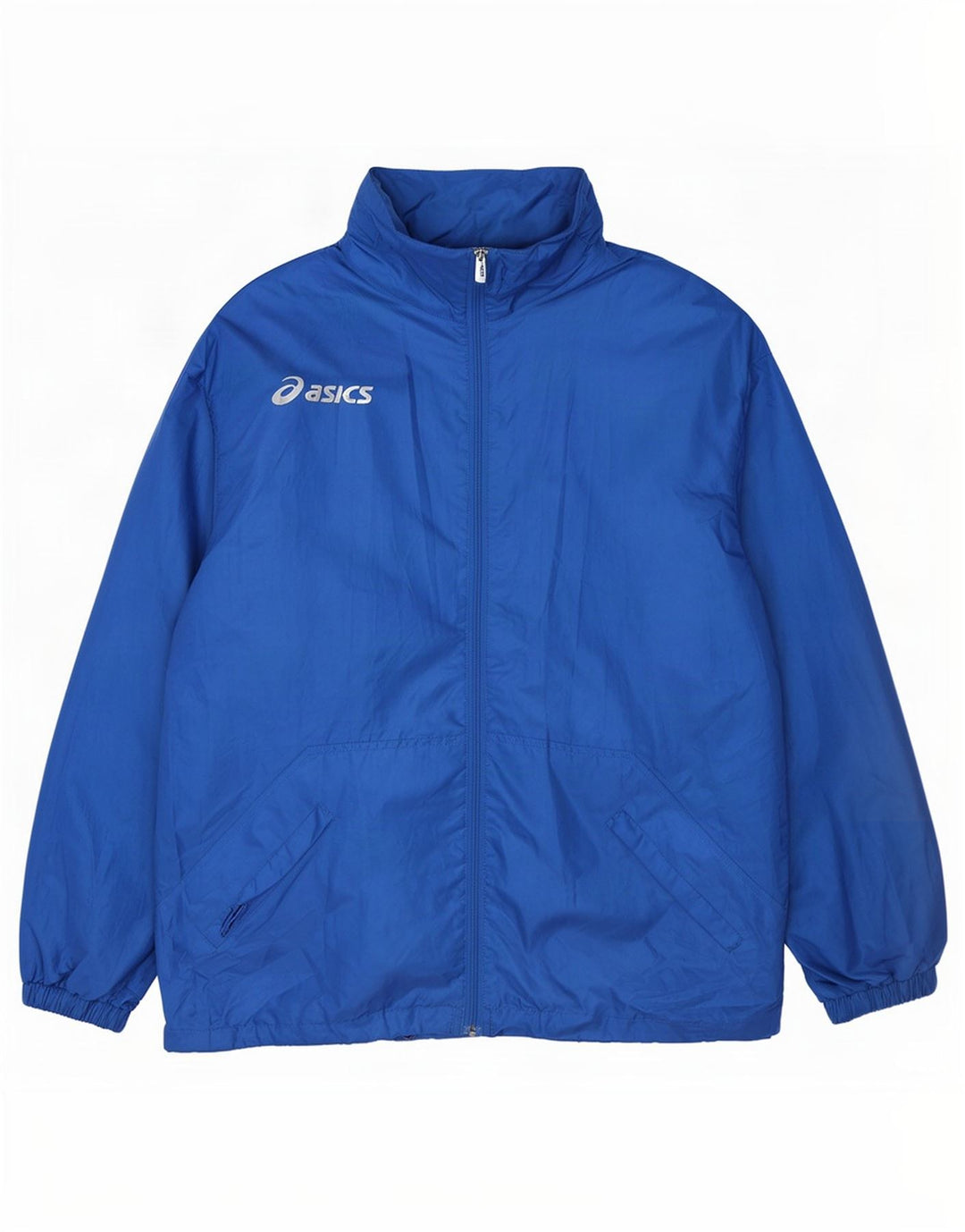 Asics Herren-Regenjacke mit Kapuze, UK 40, Größe L, blau, Polyester