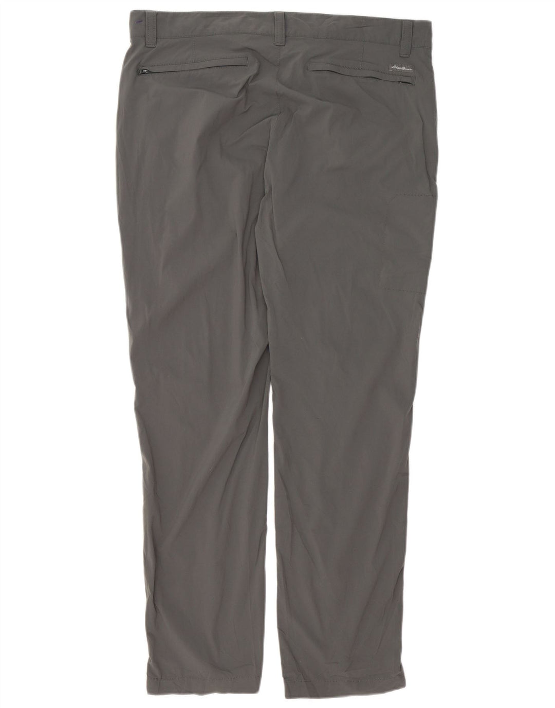 EDDIE BAUER Herren Slim Cargohose W38 L32 Graues Nylon