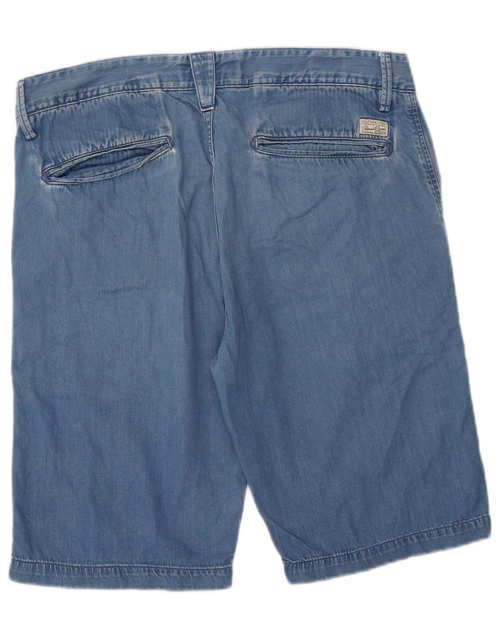 Scotch & Soda Herren Jeansshorts W32 mittelblaue Baumwolle