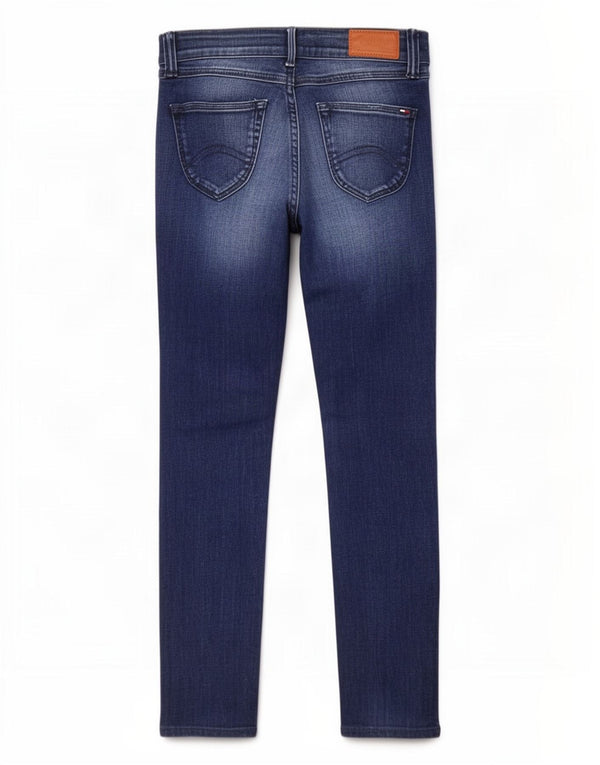 Tommy Hilfiger Womens Sophie Low Waist Skinny Jeans W25 L27 Blue Cotton