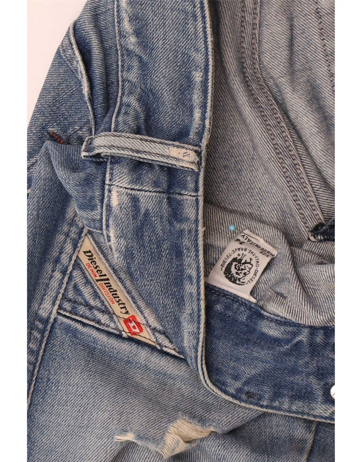Diesel Damen Distressed Bootcut Jeans W26 L31 Blau