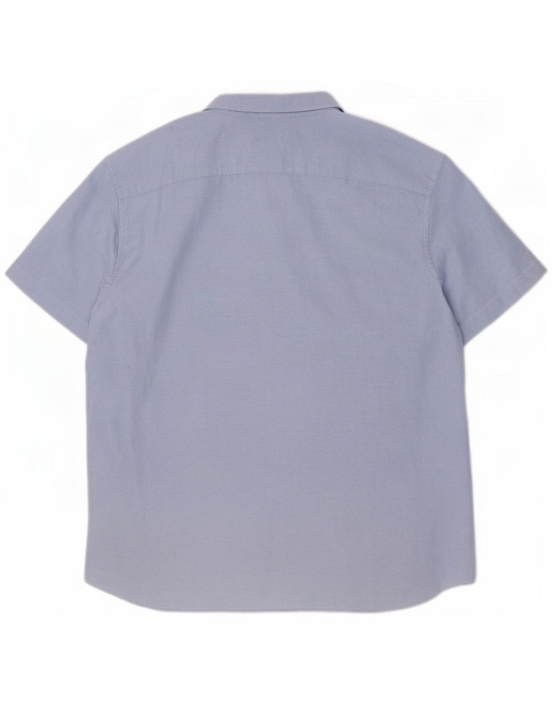 American Eagle Herren-Hemd, kurzärmelig, klassische Passform, XL, Blau, Baumwolle