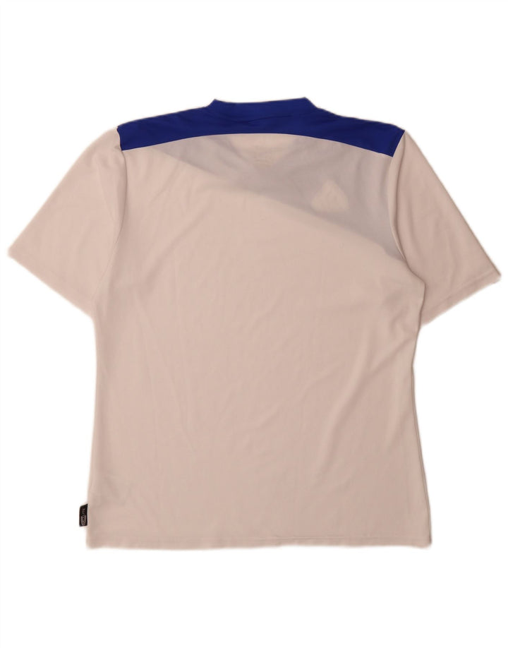 Adidas Herren Climalite T-Shirt Top Mittelweißes Colourblock-Polyester