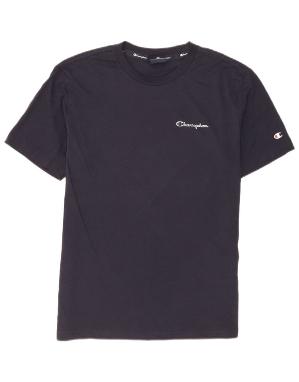 Champion Herren T-Shirt Top Small Marineblau Baumwolle