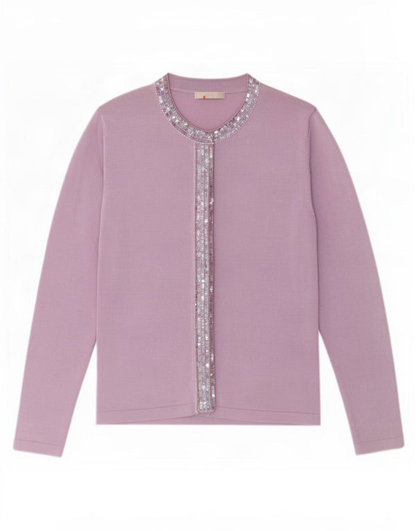 Marks & Spencer Damen-Cardigan-Pullover UK 10 Small Lila