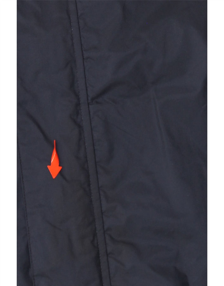 ADIDAS Herren-Regenjacke mit Kapuze, UK 40, Größe L, marineblaues Nylon