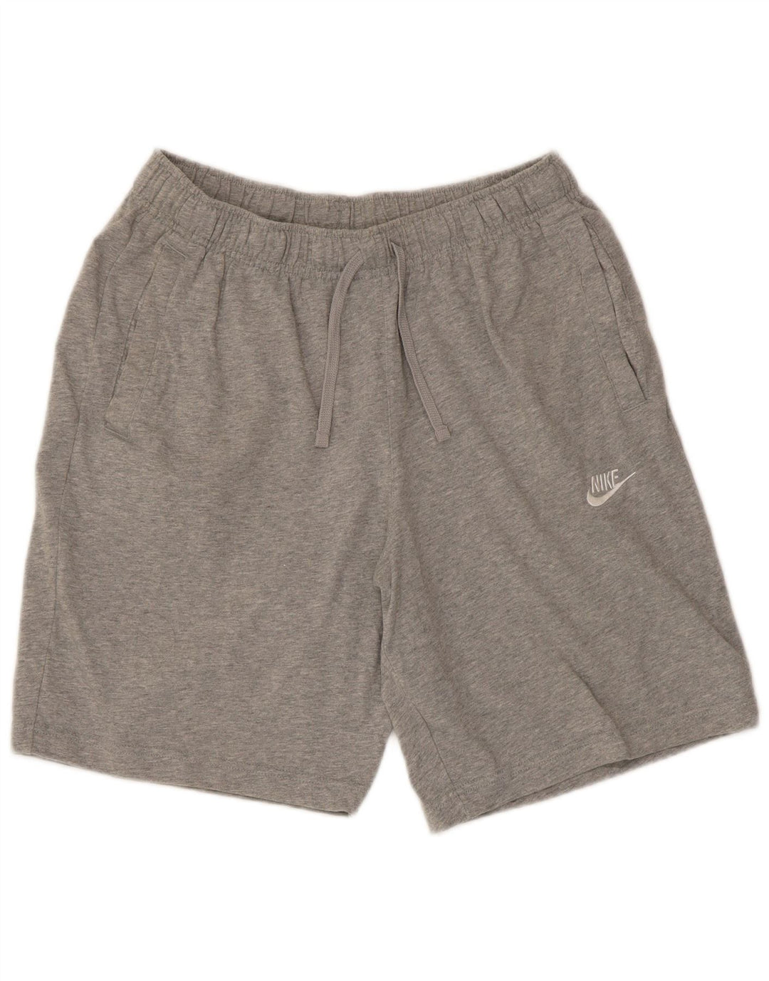 Nike Herren-Sportshorts aus mittelgrau gefleckter Baumwolle