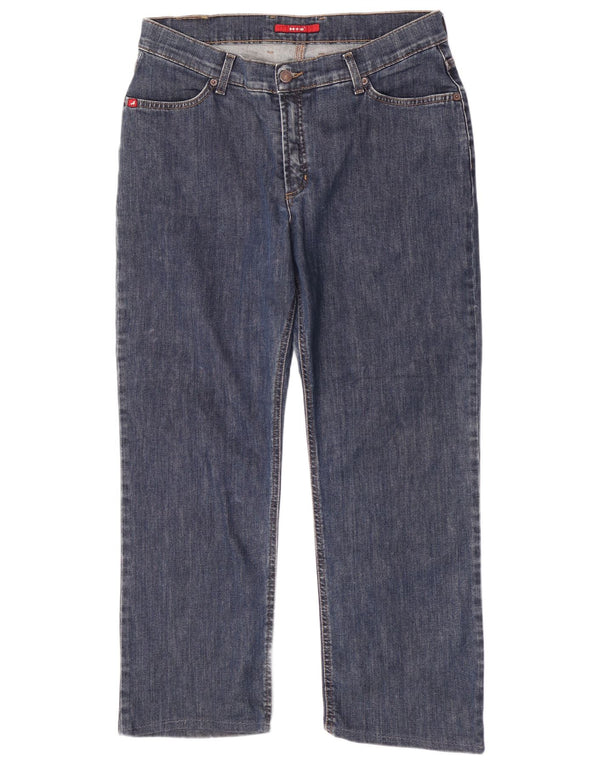 H.I.S Damen Straight Jeans UK 18 XL W35 L27 Blaue Baumwolle
