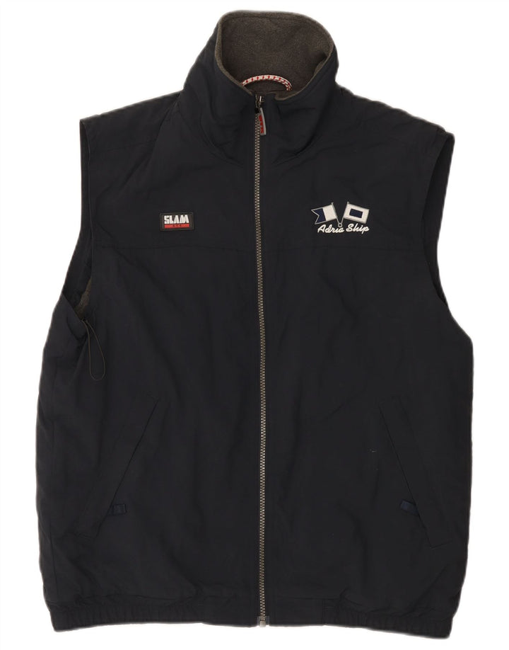 Slam Herrenweste UK 36 Small Marineblaues Nylon