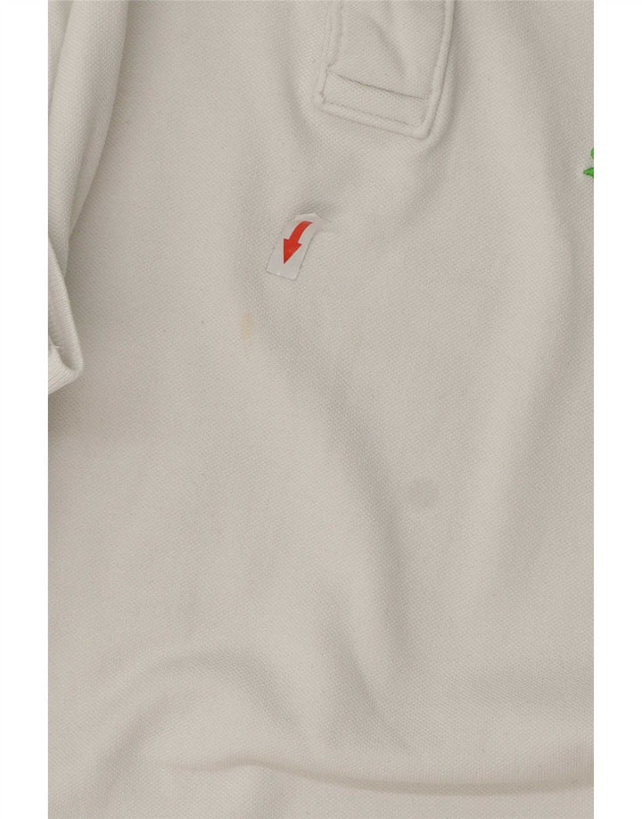 Superdry Herren-Poloshirt XL aus weißer Baumwolle
