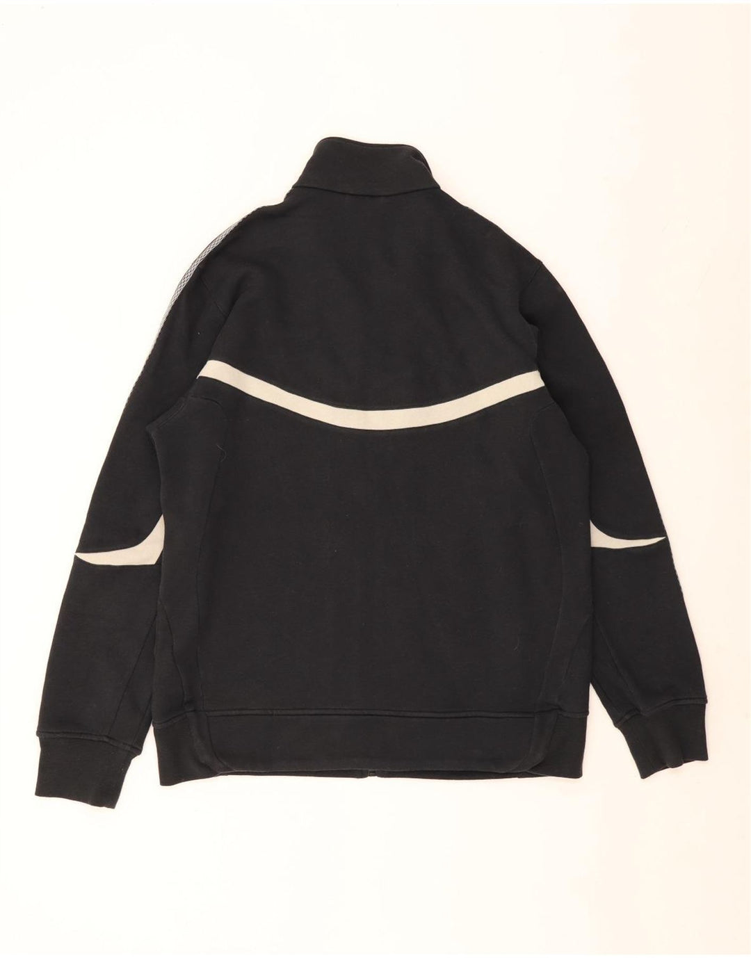 ADIDAS Herren-Trainingsanzug-Oberteil, Jacke, groß, schwarze Farbblock-Baumwolle