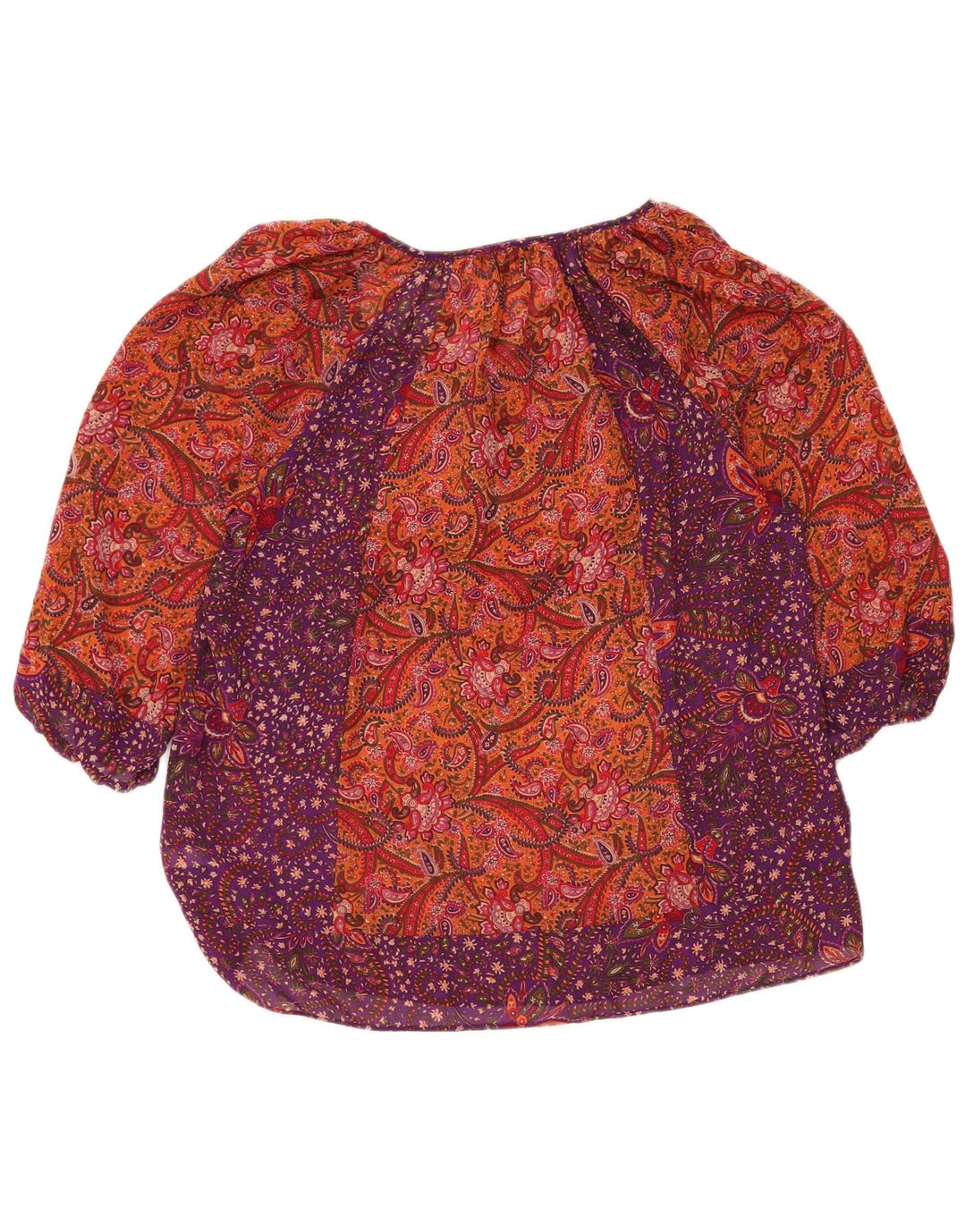 CHAPS Damen-Blusenoberteil mit 3/4-Ärmeln, Gr. 40, groß, mehrfarbig, Paisleymuster