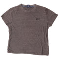 Superdry Herren-T-Shirt-Oberteil XL aus grau gefleckter Baumwolle