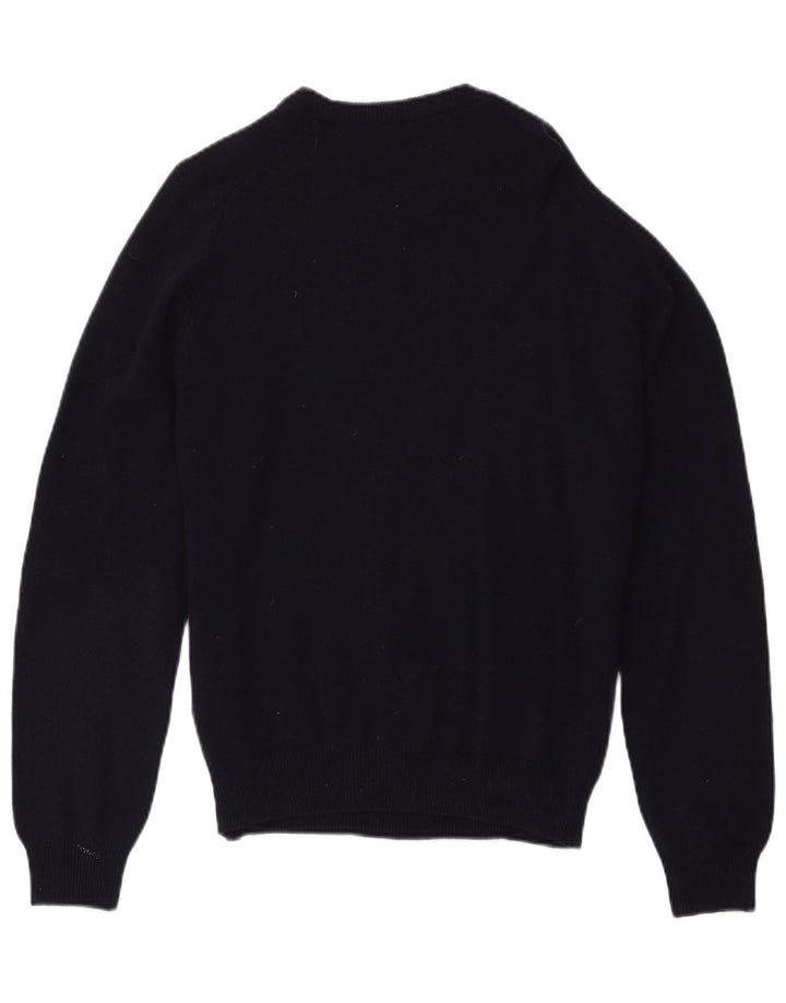 Marks & Spencer Herren Blauer Harbor-Pullover mit Rundhalsausschnitt Mittelmarineblau